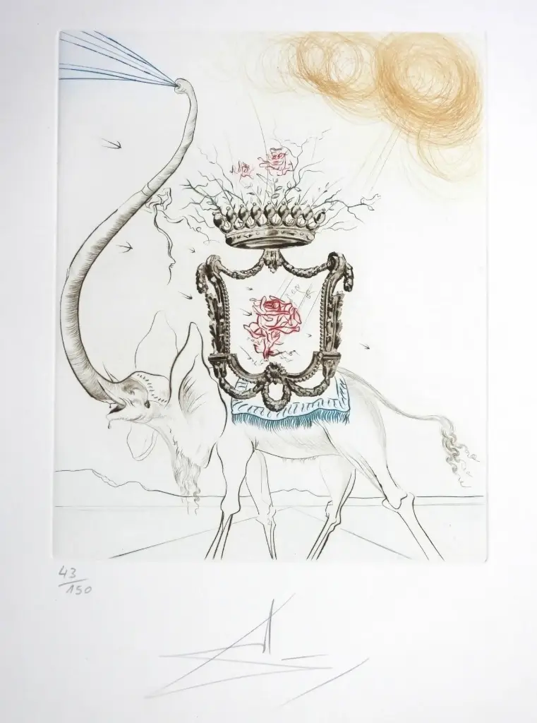 [ART00118] Salvador Dali (1904-1989) - Elephant Royale