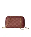 Celine Clutch on Chain in Toile Triomphe