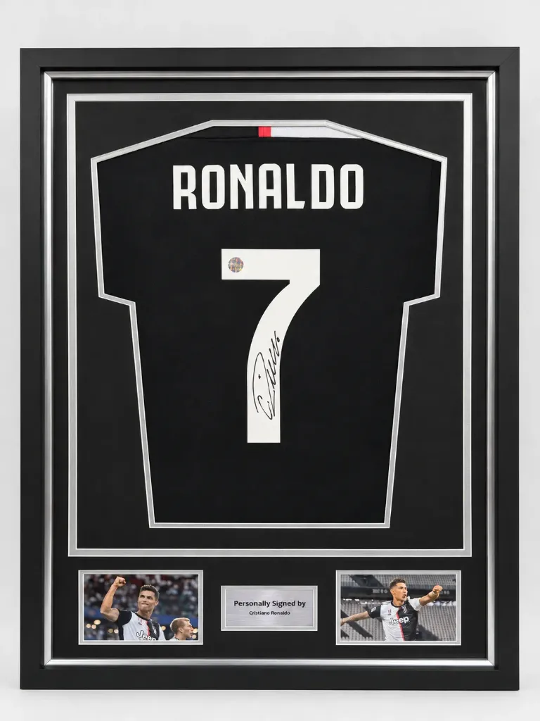 Cristiano Ronaldo Signed Juventus 2019-20 Home Shirt – Premium Framed with Exclusive Memorabilia COA