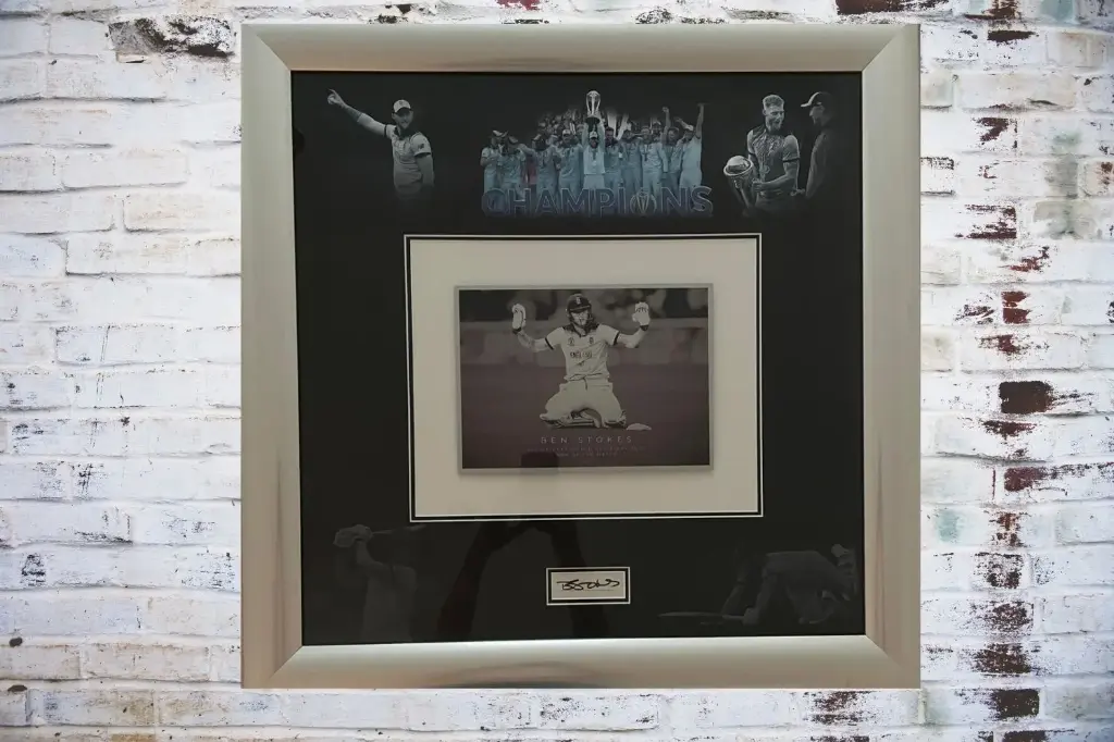Ben Stokes framed signed display