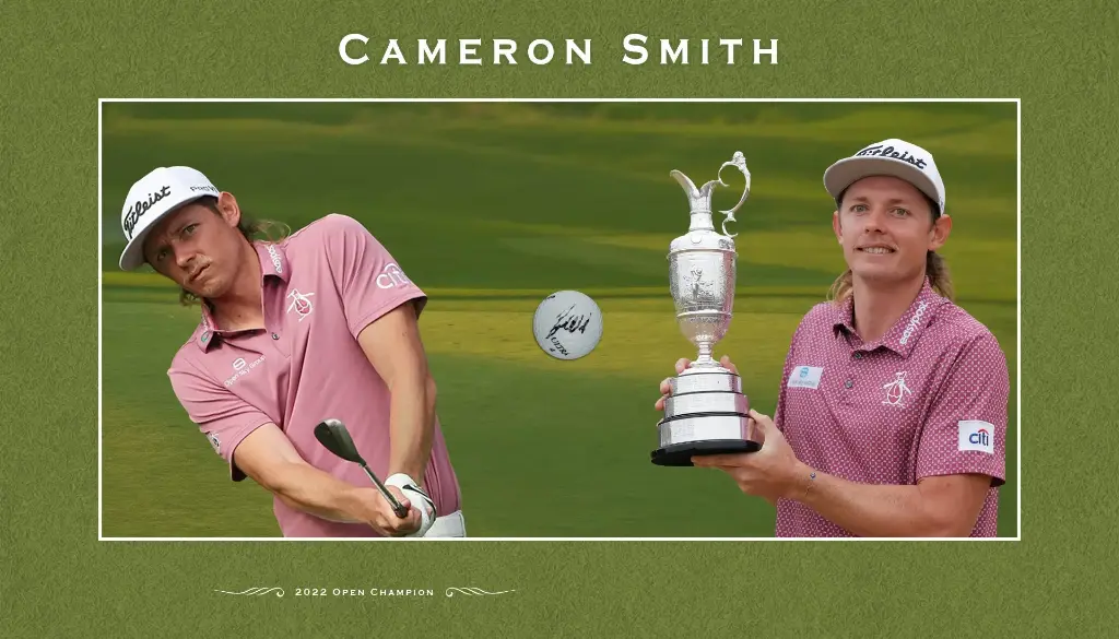 Cameron Smith Signed Golf Ball Presented