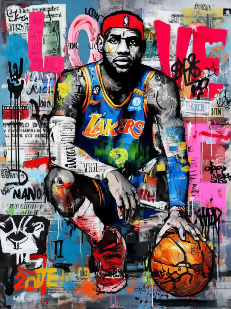 IPR Graph - "LeBron James" - Limited Edition Giclée Artwork on Canvas (2/5)