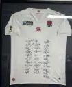 2003 England Rugby World Cup Winners – Fully Signed & Framed 31-Man Squad Jersey
